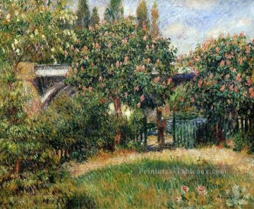  noir - pont ferroviaire au chatou Pierre Auguste Renoir